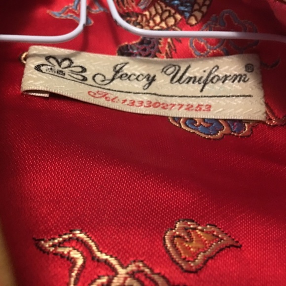 COPY - Custom-made silk Chinese red jacket - Picture 3 of 4